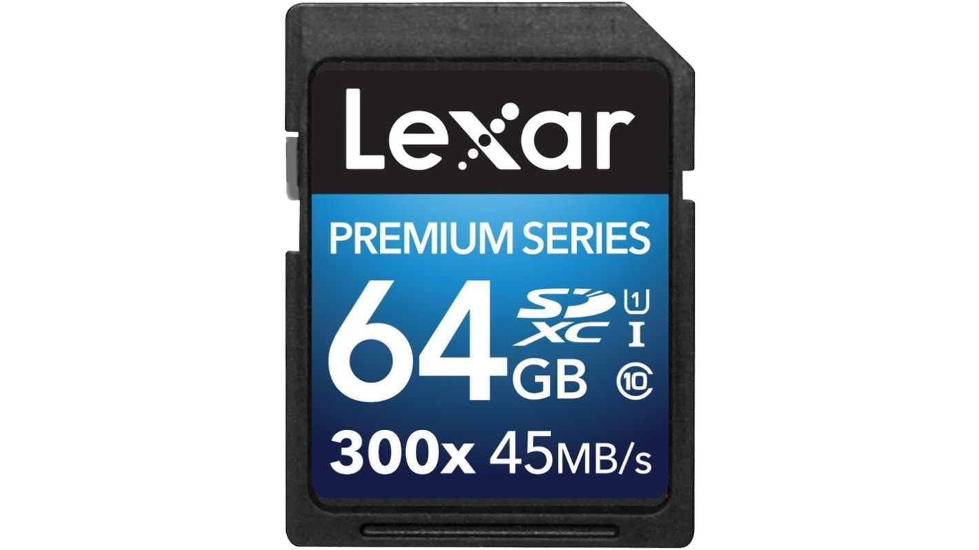 Lexar 64 GB SDXC SD Card, Class 10