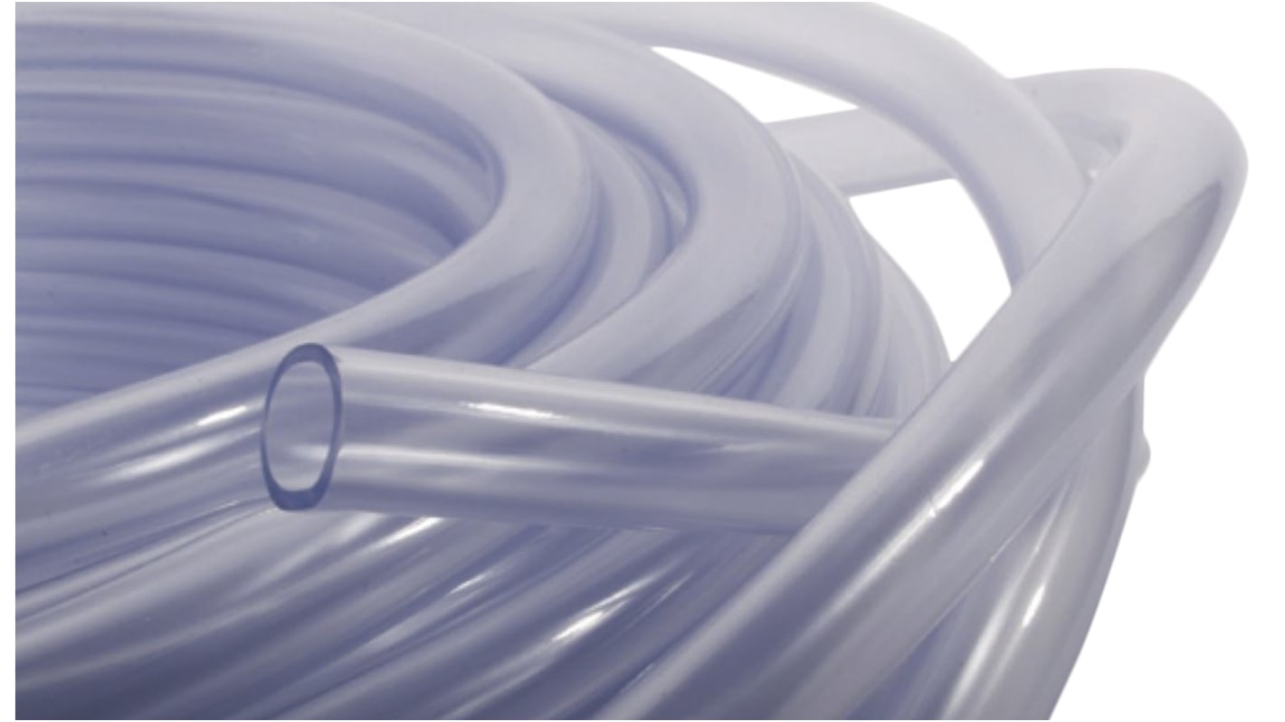 RS PRO Schlauch, Ø 32mm 42mm Klar PVC Übertragung 4 bar für Labor x 15m