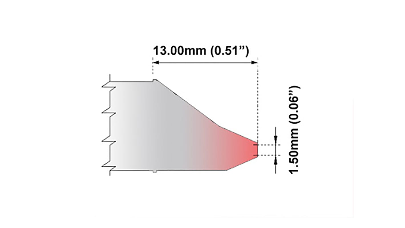 Thermaltronics M Desoldering Gun Tip for use with DS80 & DSV80 Desoldering Irons