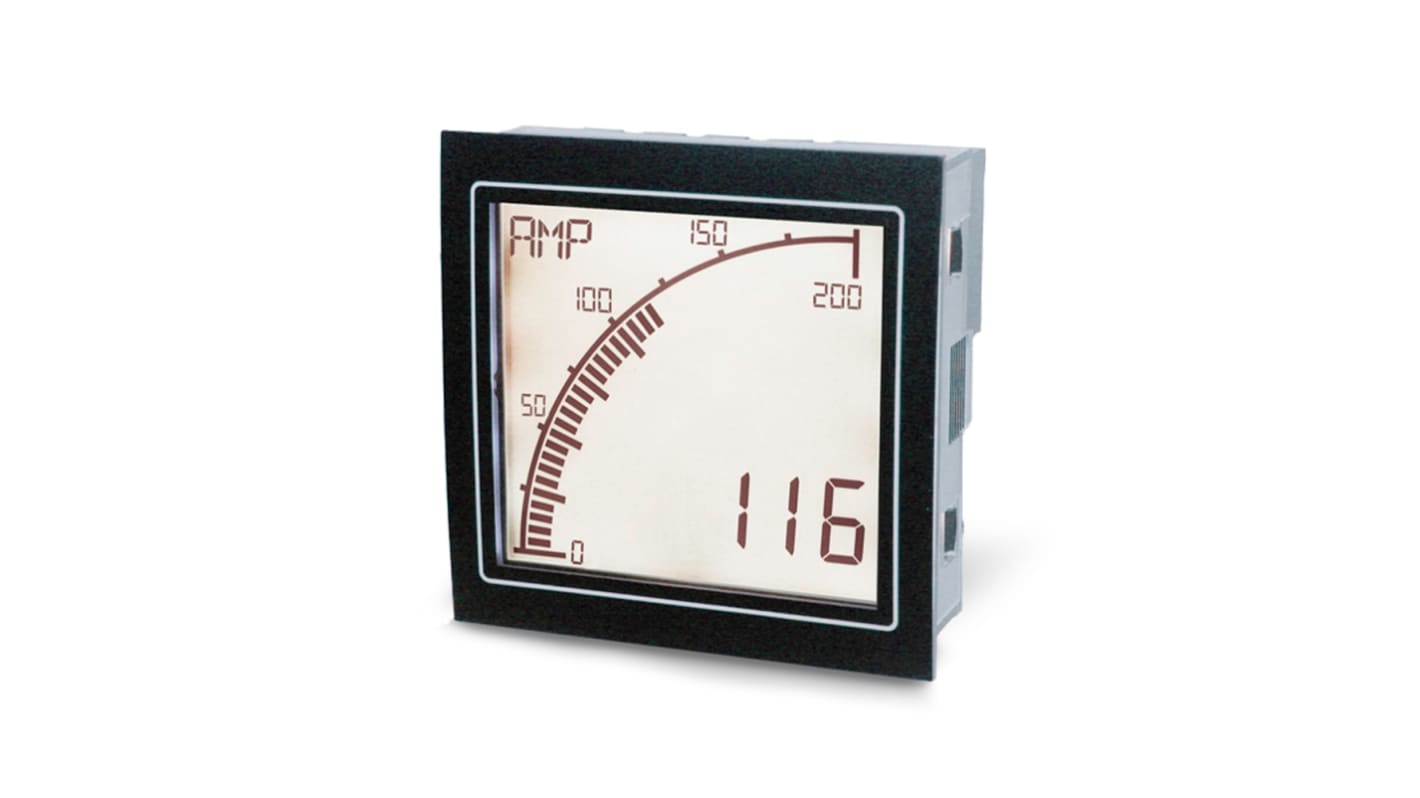 Trumeter 交流数显电流表, 0 → 10000 (External CT) A, 0 → 5 (CT Output Current) A量程, 0.5 %精度, 68mmx68mm切面