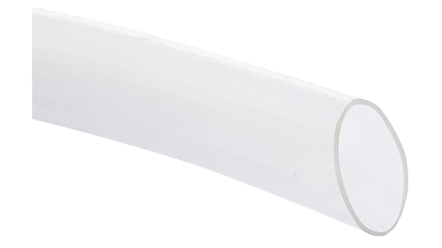 HellermannTyton Halogen Free Heat Shrink Tubing, Clear 9.5mm Sleeve Dia. x 50m Length 2:1 Ratio, TF24 Series