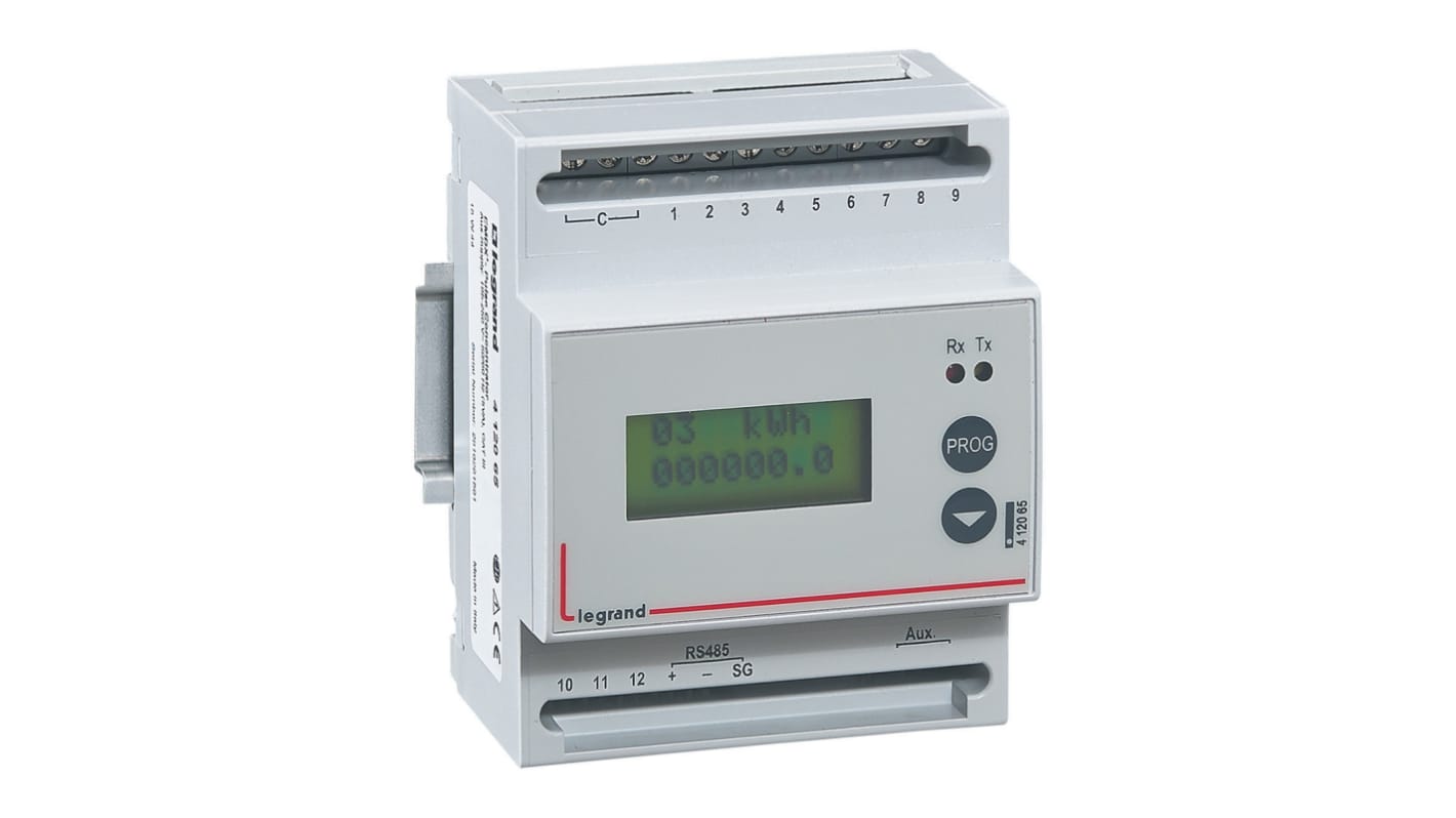 Contatore di energia Legrand, EMDX3, 1-3 fasi, display LCD