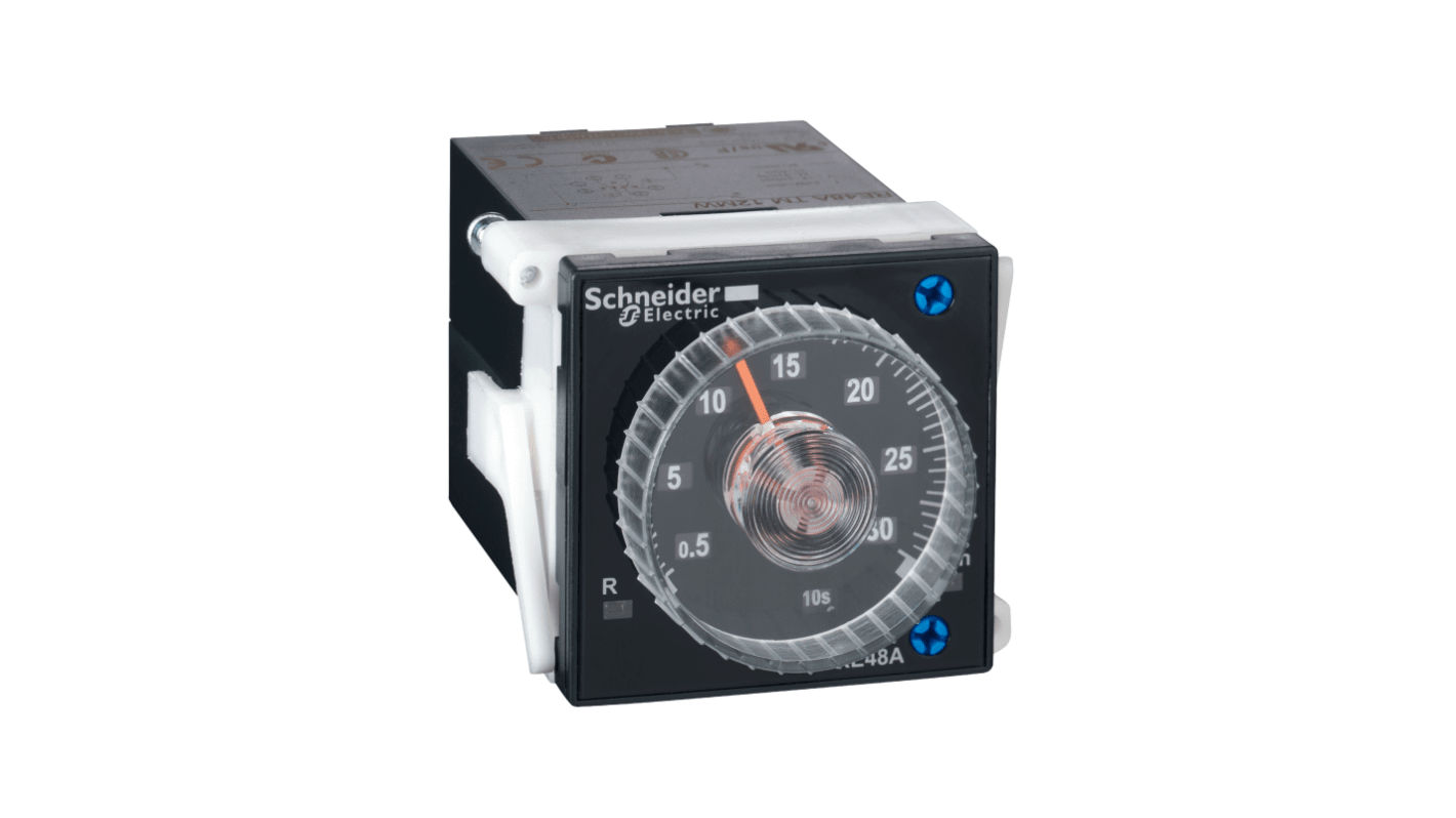 Schneider Electric Harmony Time Series Panel Mount Timer Relay, 24 → 240V ac/dc, 2-Contact, 0.02 s →
