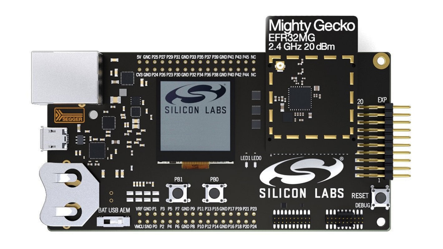 Silicon Labs EFR32MG1 Mighty Gecko Mesh Thread, ZigBee Starter Kit 2.4GHz SLWSTK6000A