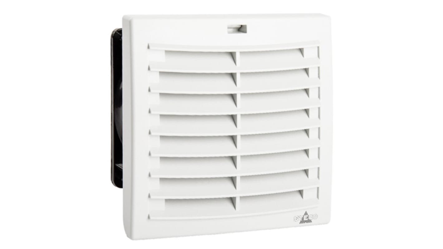 Ventilador con filtro STEGO de 152 x 152mm, alim. 115 V ac, 18W, caudal filtrado 58m³/h, 52dB(A), IP54