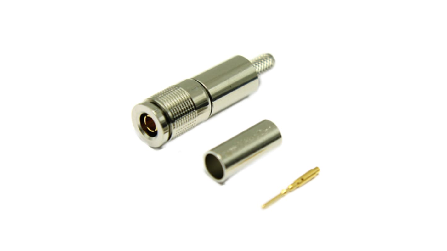 Interface Connectors, Plug Cable Mount, 50Ω, Crimp Termination, Straight Body