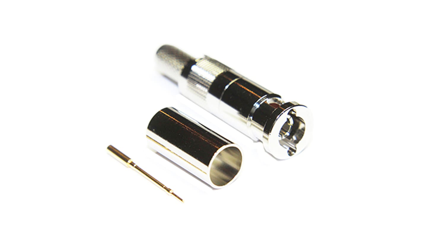 Connettore coassiale Ad angolo retto COAX Connectors, Maschio, 75Ω, Montaggio su cavo
