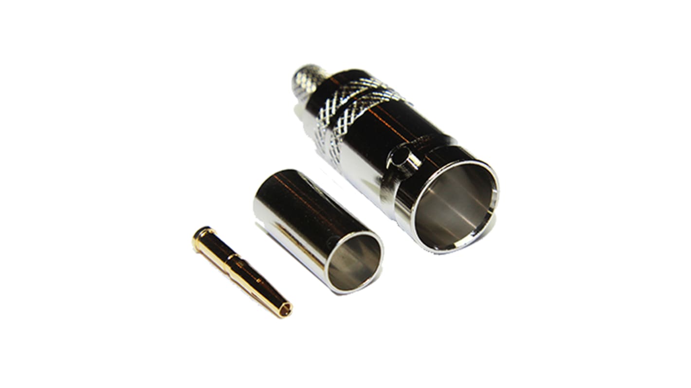 Connettore coassiale Ad angolo retto COAX Connectors, Femmina, 75Ω, Montaggio su cavo