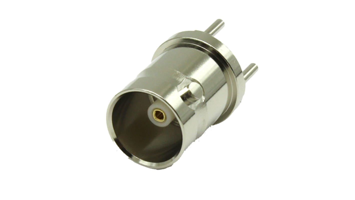 COAX Connectors, Jack PCB Mount BNC Connector, 75Ω, Through Hole Termination, Straight Body