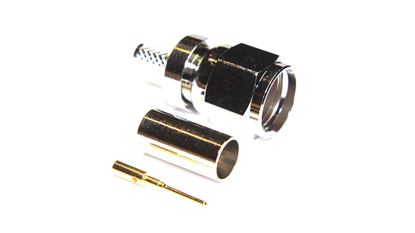 Connettore coassiale Ad angolo retto COAX Connectors, Maschio, 75Ω, Montaggio su cavo