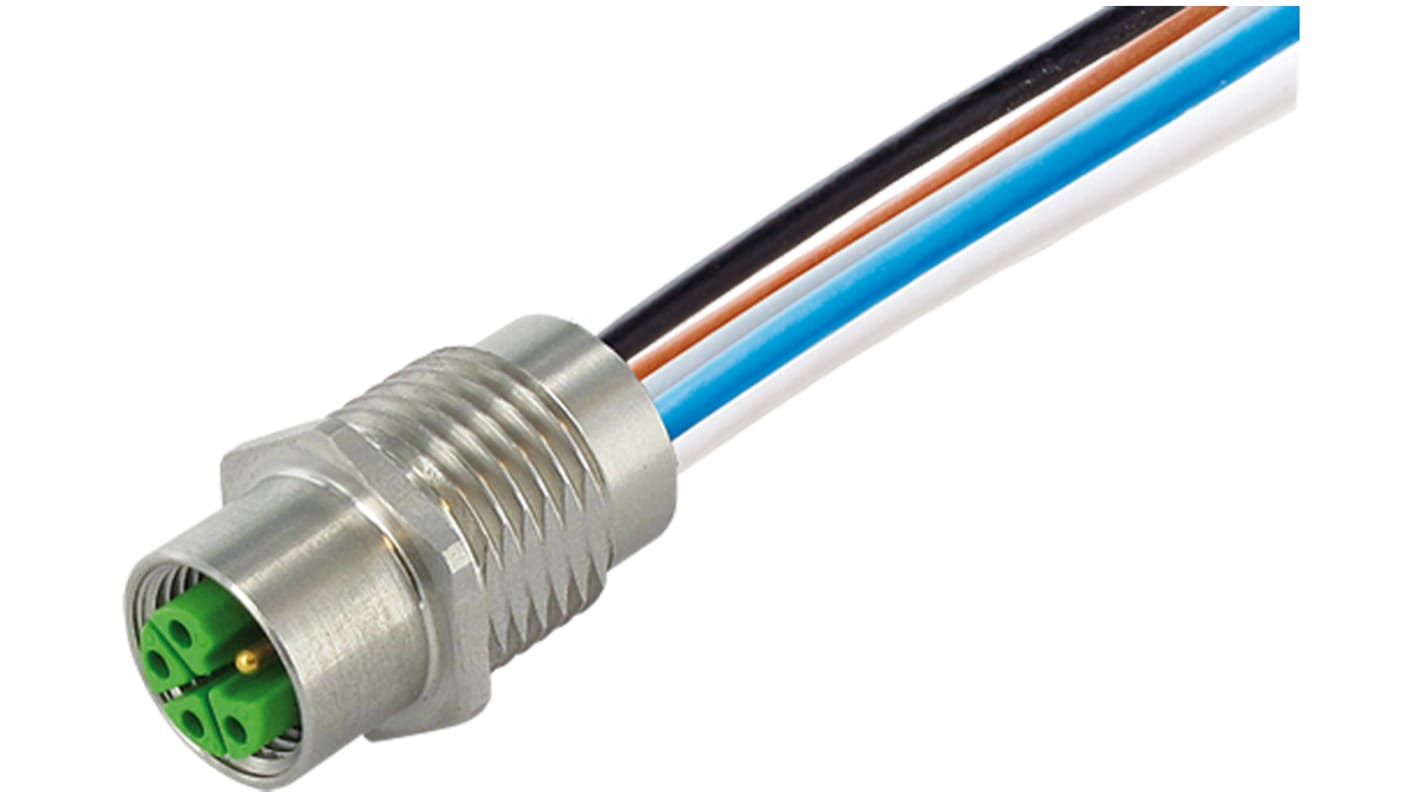 Murrelektronik Limited Straight Female 5 way M12 to Unterminated Sensor Actuator Cable, 500mm