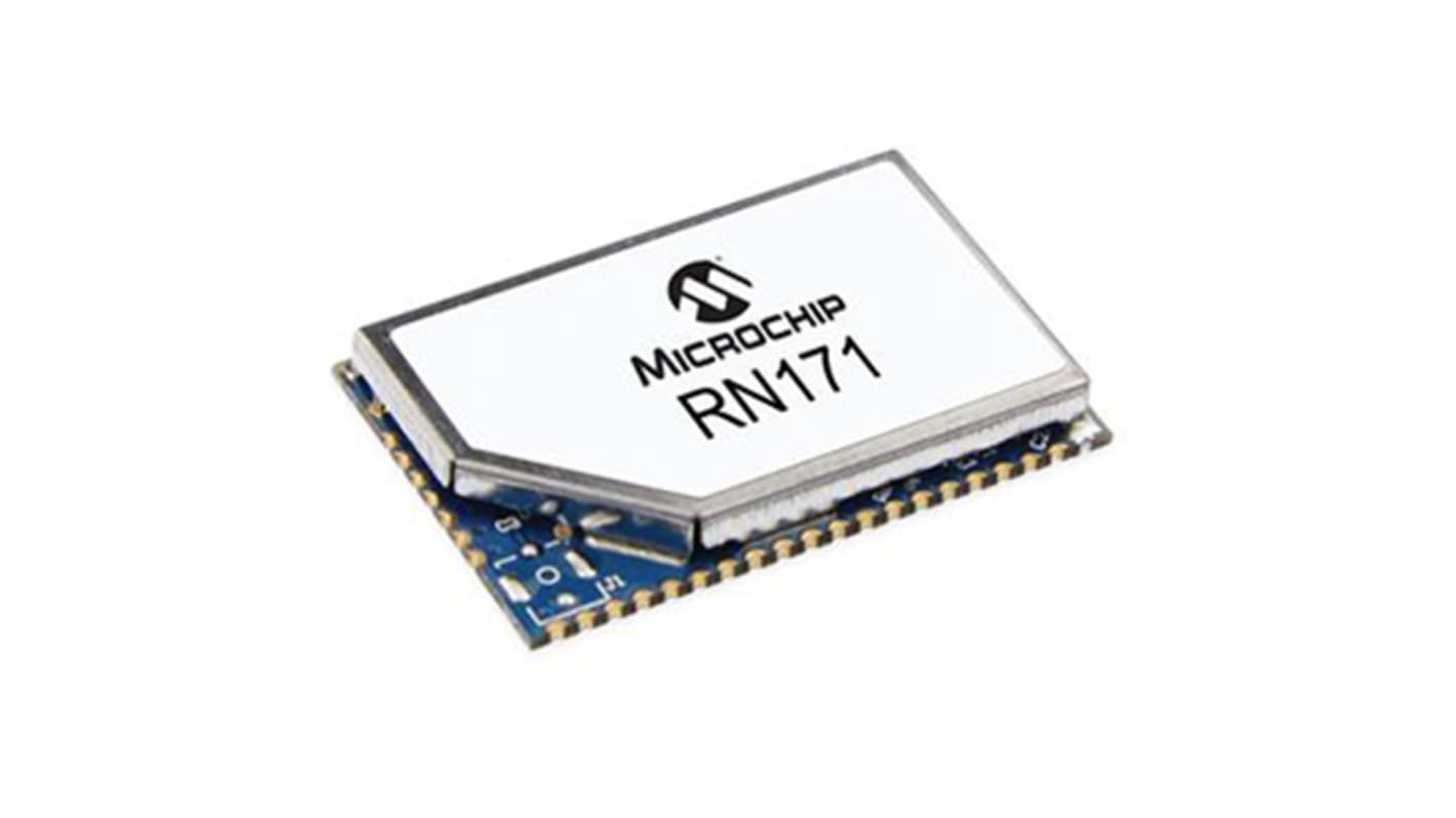 Module WiFi Microchip RN171-I/RM475 WEP-128, WPA2-PSK, WPA-PSK ASCII, GPIO, ISP, SPI, UART 3.3V 26.67 x 17.78 x 3.18mm