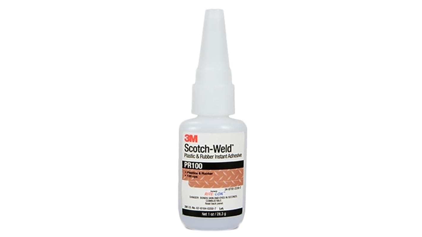 3M Scotch-Weld PR100 Sekundenkleber Cyanacrylat Flüssig transparent, Flasche 50 g