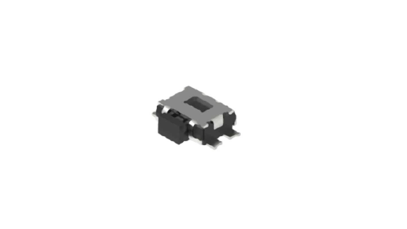 Alps Alpine Black Button Tactile Switch, SPST 50 mA 0.65mm Surface Mount