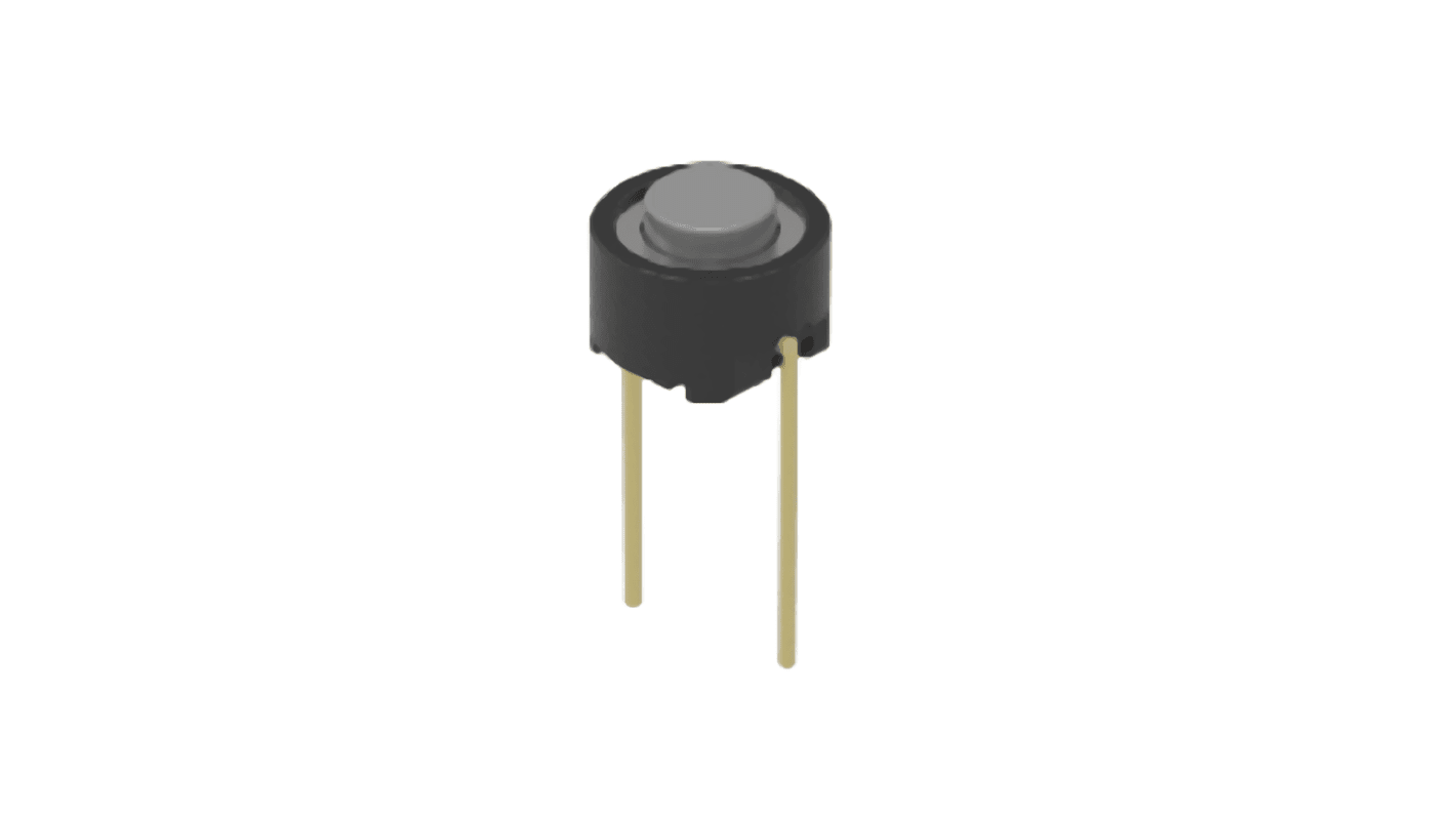Alps Alpine Grey Button Tactile Switch, SPST 50 mA 0.7mm Through Hole