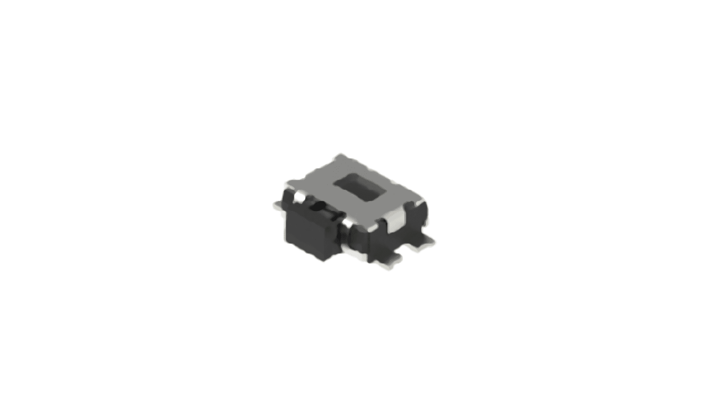 Alps Alpine Black Button Tactile Switch, SPST 50 mA 0.65mm Surface Mount