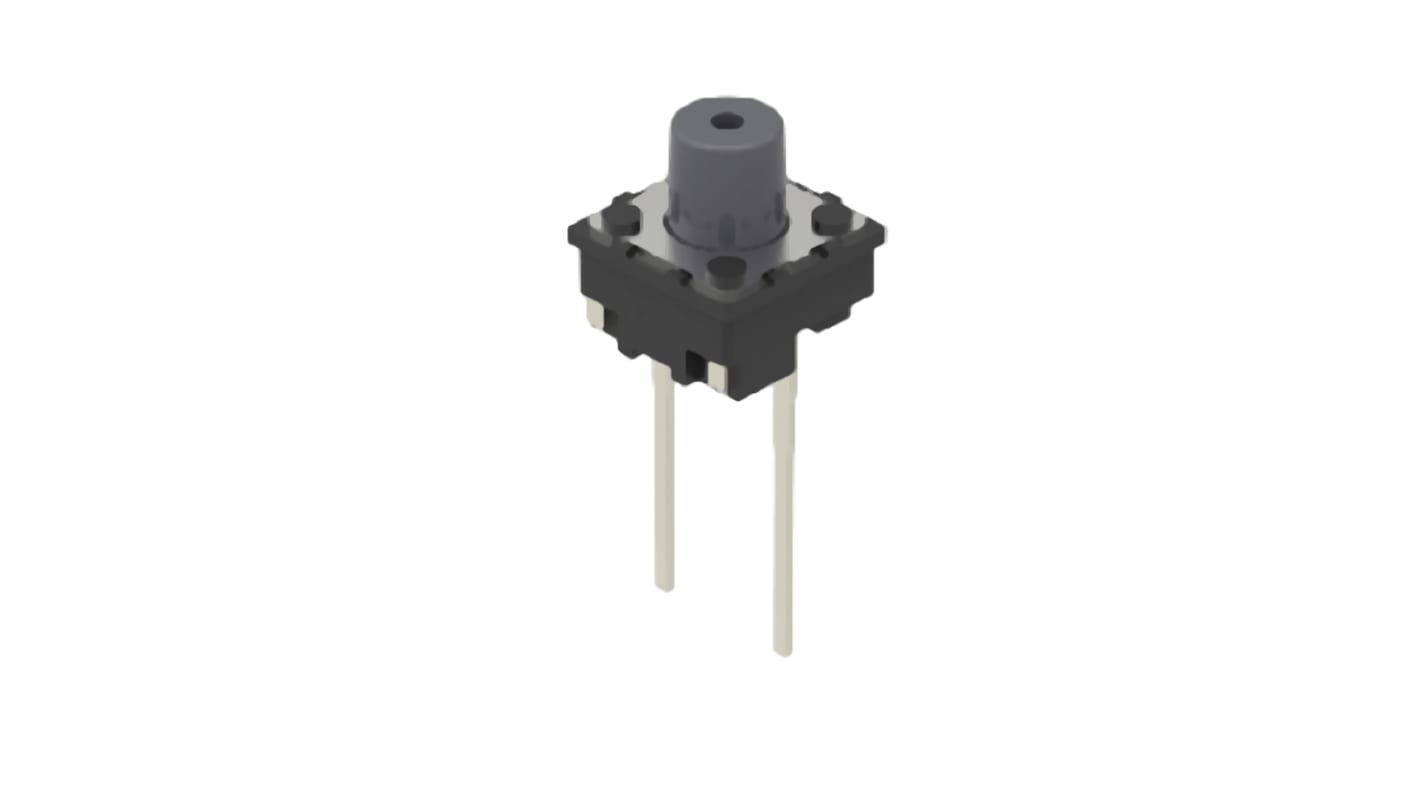 Alps Alpine Grey Button Tactile Switch, SPST 50 mA 3.3mm Through Hole