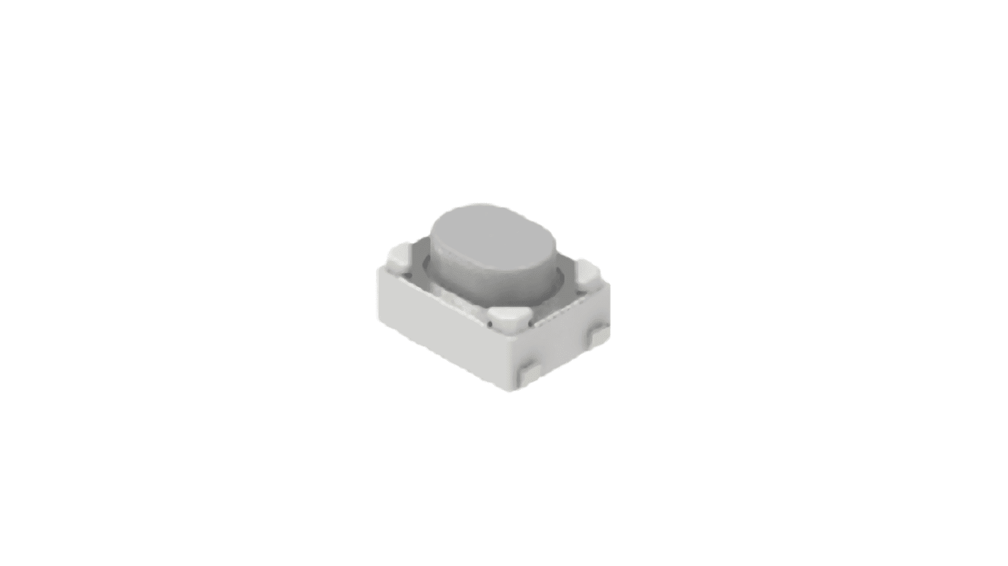 Alps Alpine Black Button Tactile Switch, SPST 50 mA 0.7mm Surface Mount