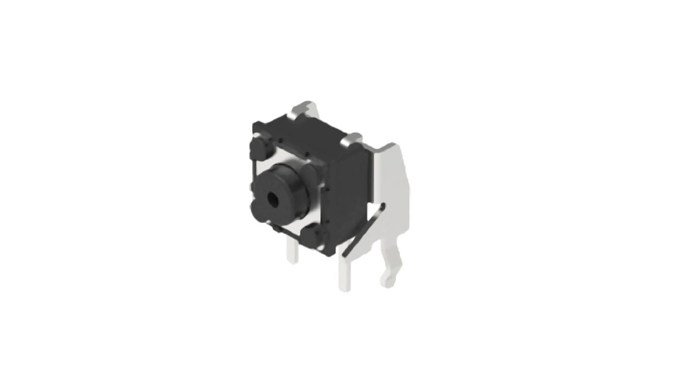 Alps Alpine Grey Button Tactile Switch, SPST 50 mA 1.33mm Snap-In