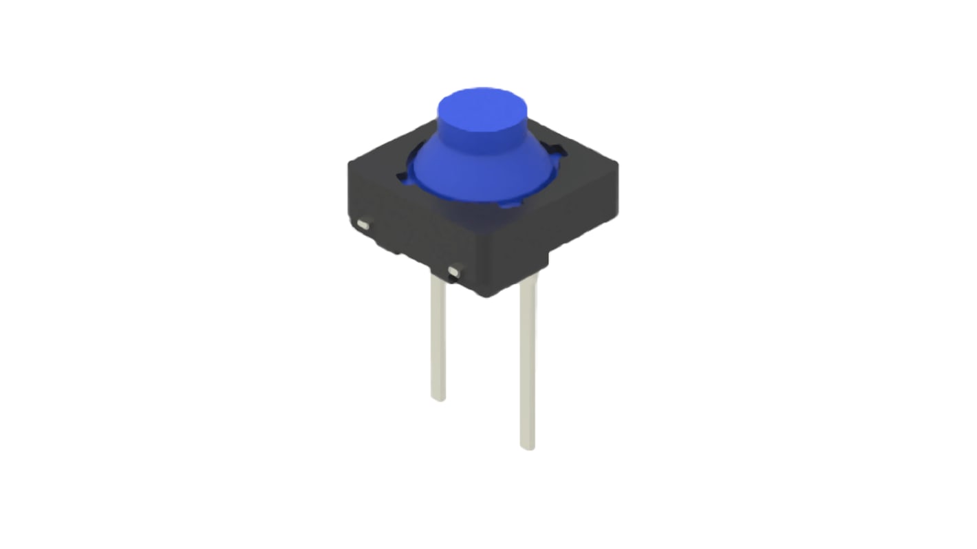 Alps Alpine Blue Button Tactile Switch, SPST 50 mA 2.5mm Through Hole