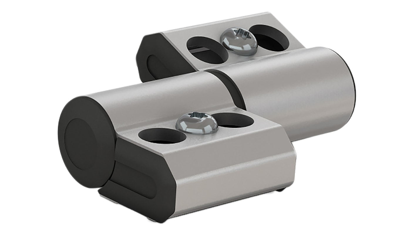 Pinet Frit svingende Friktionshængsel Aluminium, monteres med Skrue, 77.5mm x 60mm x 16mm