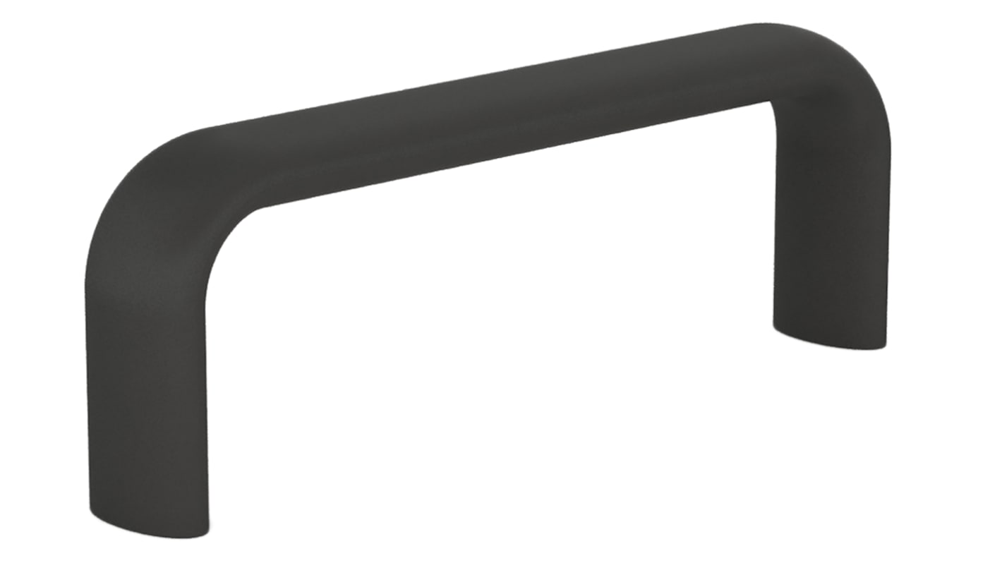 Maniglia Nero in Alluminio Pinet, centri di fissaggio 75mm x 38 mm x 16mm