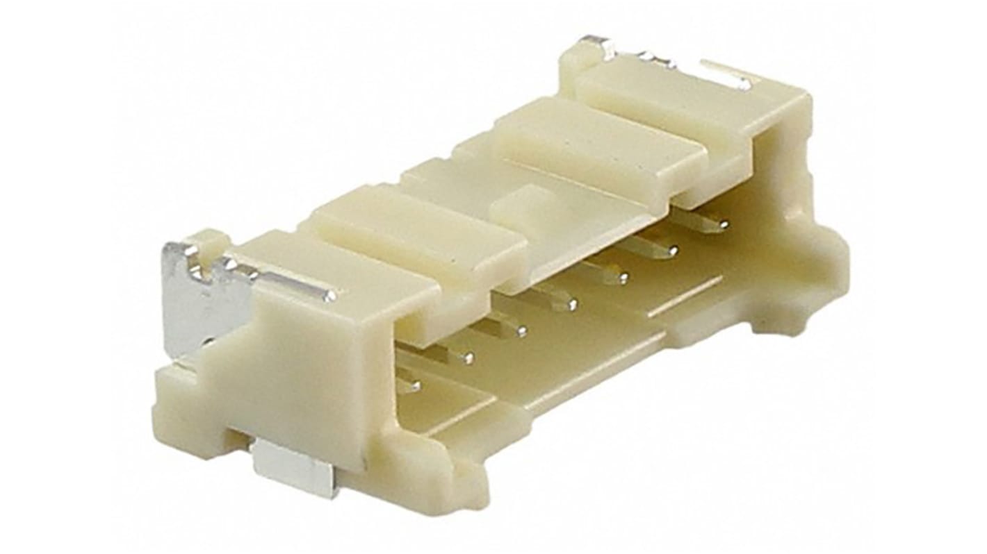 JST PA Series Right Angle Surface Mount PCB Header, 7 Contact(s), 2.0mm Pitch, 1 Row(s), Shrouded