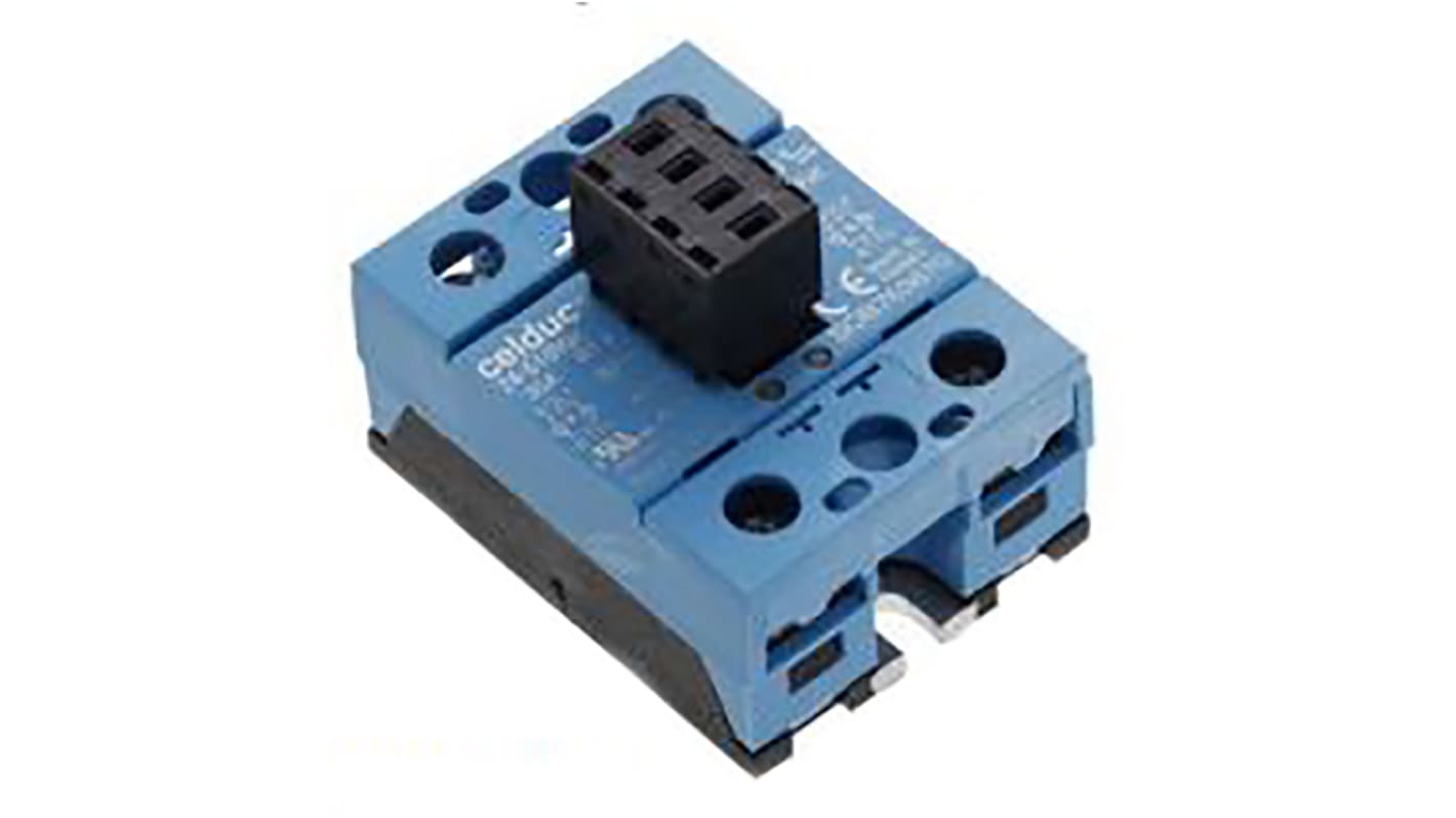 Celduc SOB8 Series Solid State Relay, 2 x 75 A Load, Panel Mount, 510 V ac Load, 30 V dc Control