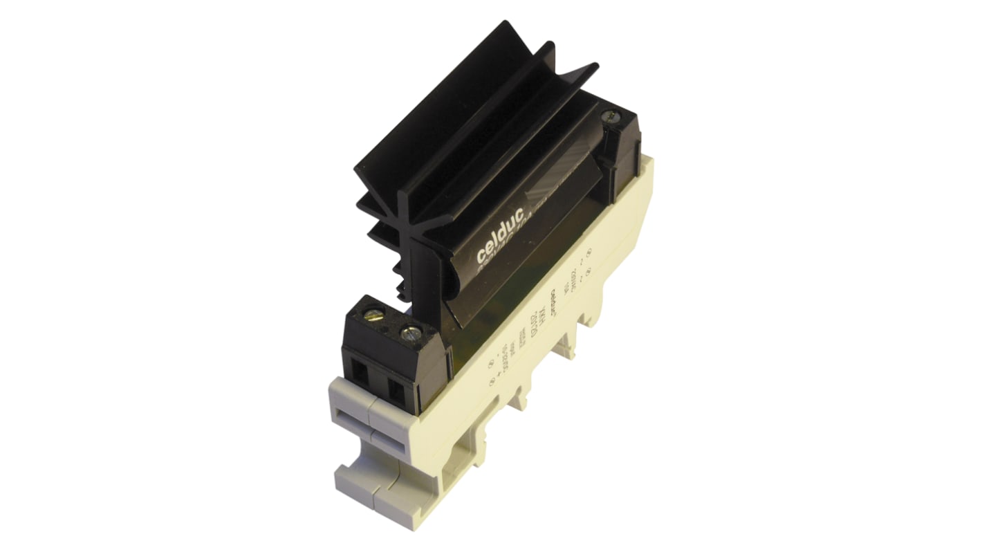 Celduc XK Series Solid State Relay, 10 A Load, DIN Rail Mount, 280 V ac Load, 32 V dc Control