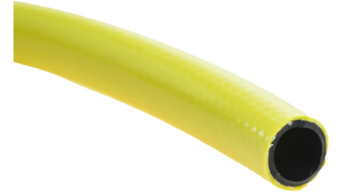 RS PRO PVC, Hose Pipe, 19mm ID, 25.5mm OD, Yellow, 50m
