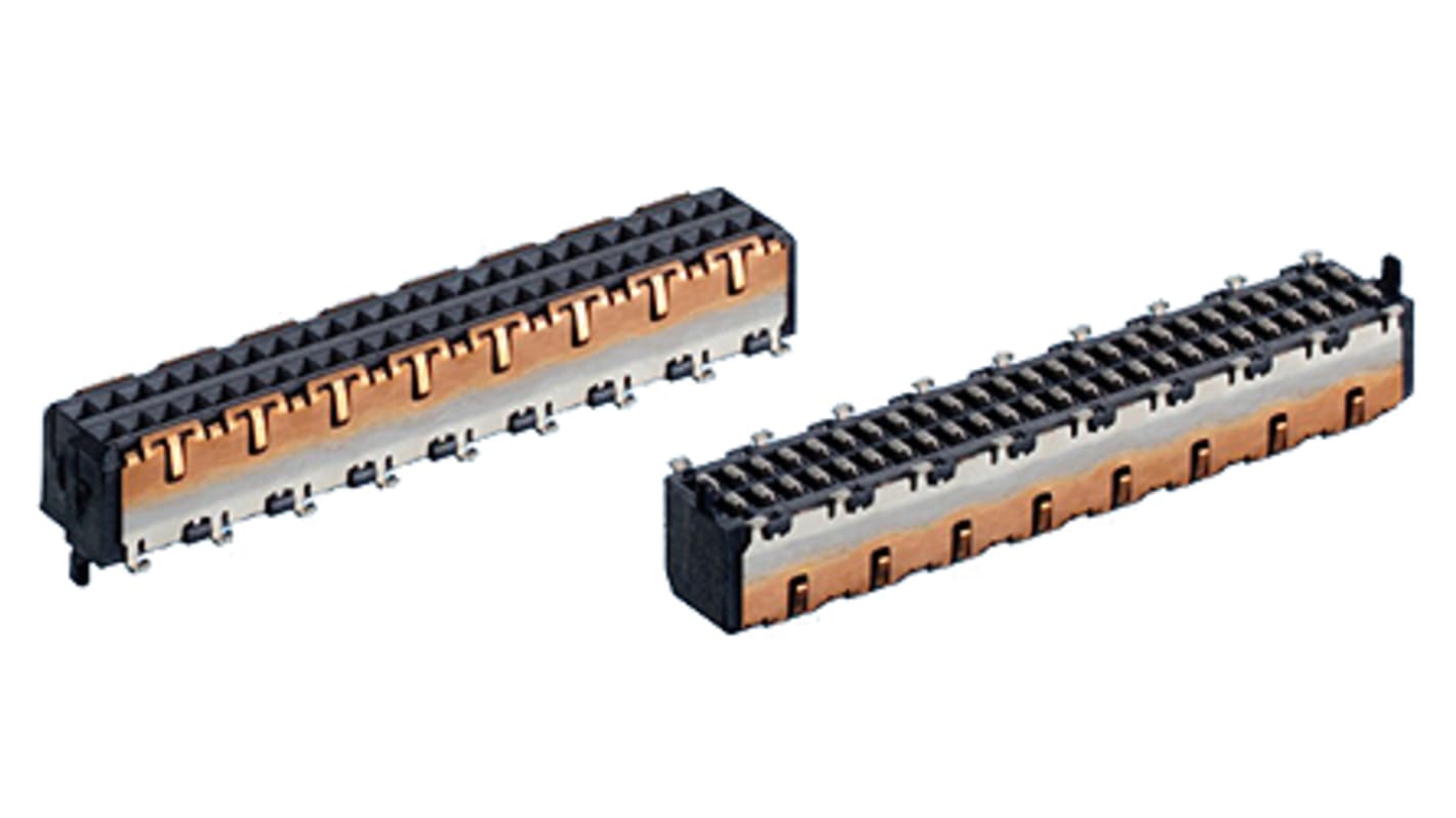 Gniazdo PCB 50 -pinowe 2 -rzędowe raster: 1mm typu płytka – płytka Proste SMD