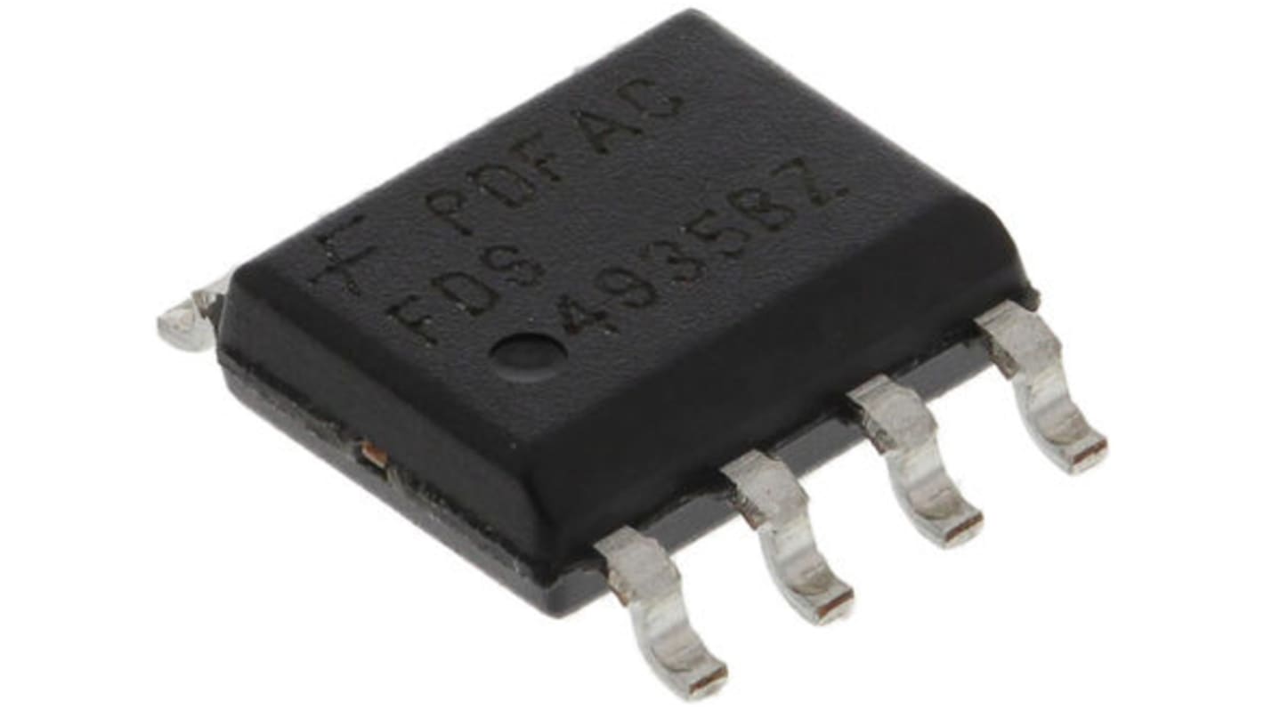 Dual N-Channel MOSFET, 3.5 A, 60 V, 8-Pin SOIC onsemi FDS9945