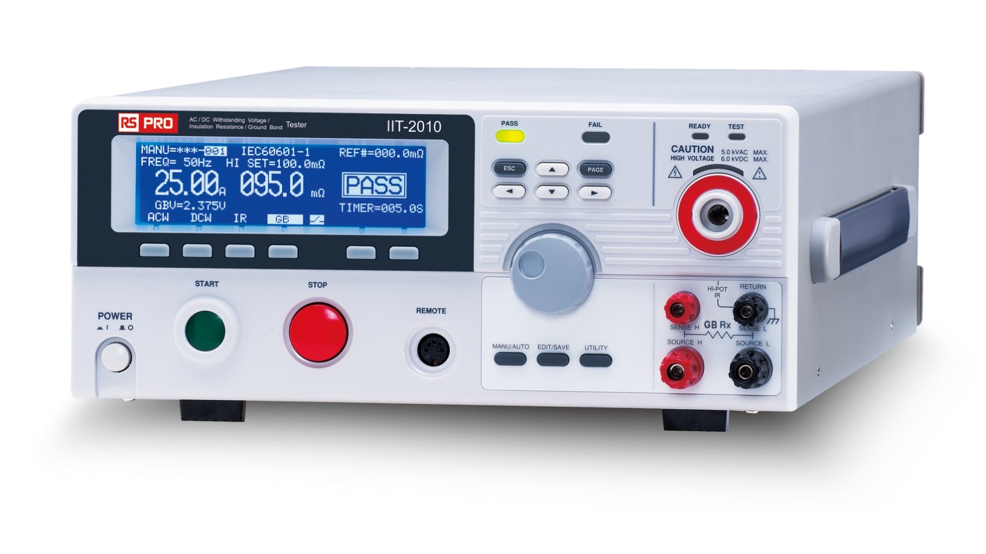 RS PRO IIT2010 Isolationsprüfgerät, 1000V / 9.5GΩ Isolationstester