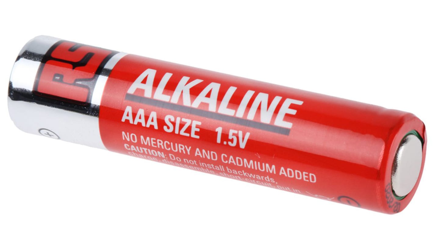 RS PRO Alkaline AAA Battery 1.5V