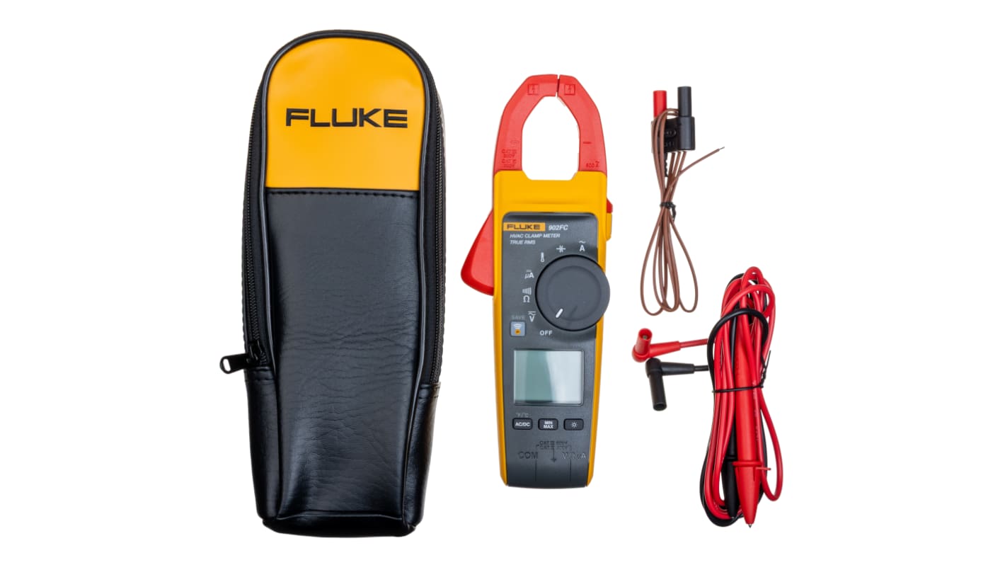 Fluke 902 FC Clamp Meter Wi-Fi, Max Current 600A ac CAT III 600V With RS Calibration