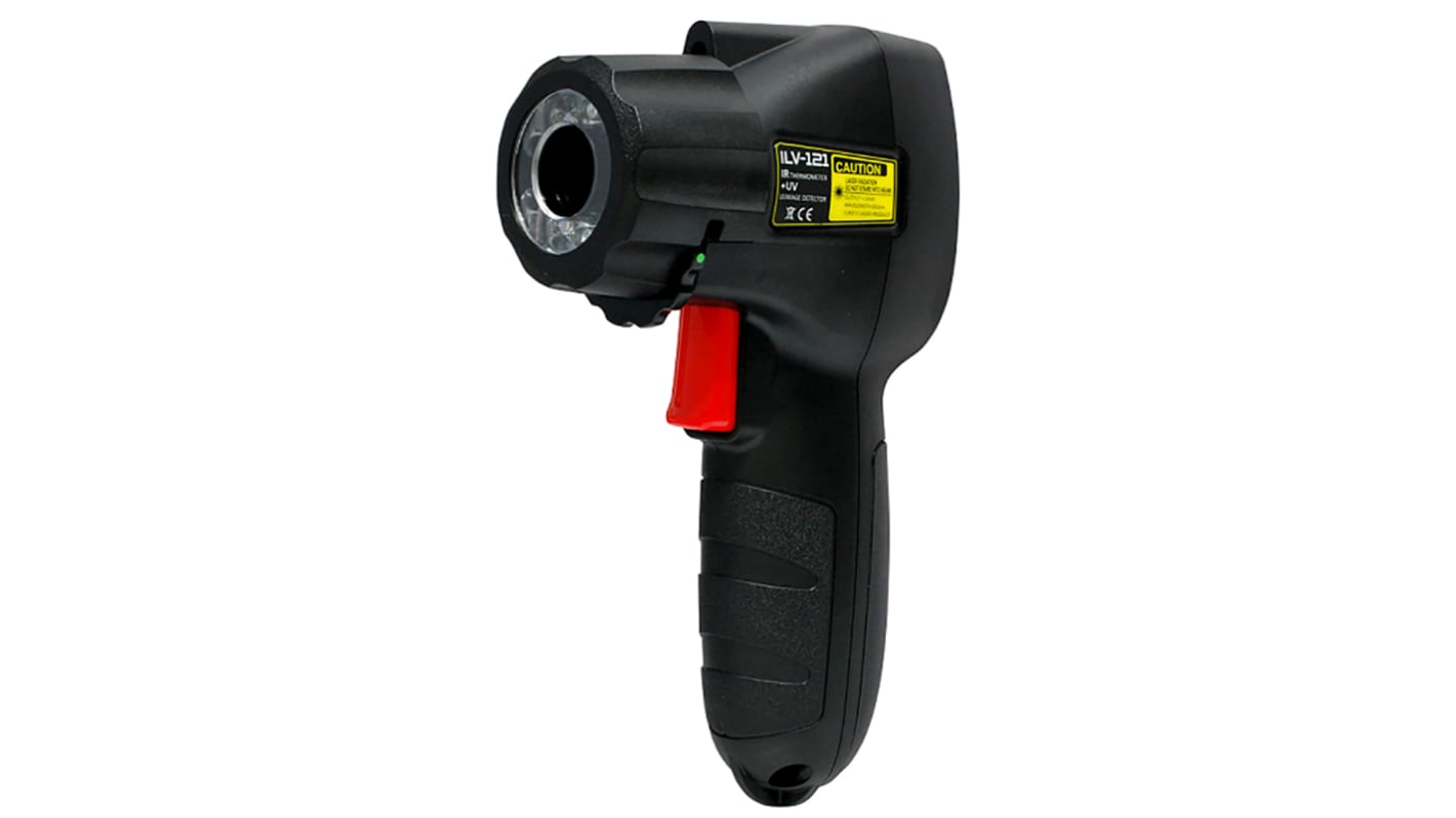 RS PRO Infra hőmérő, Maks. Hőmérséklet +500°C, ±3 °C, , celsius és fahrenheit, ISOCAL