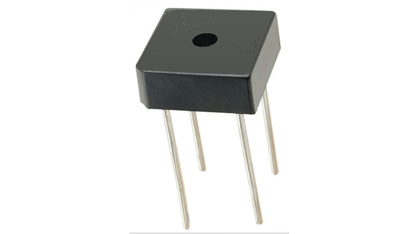 HY Electronic Corp 单相整流桥, 硅结型, 25A, 1000V, 4针, GBPC-W, 通孔安装, -50 °C→+150 °C