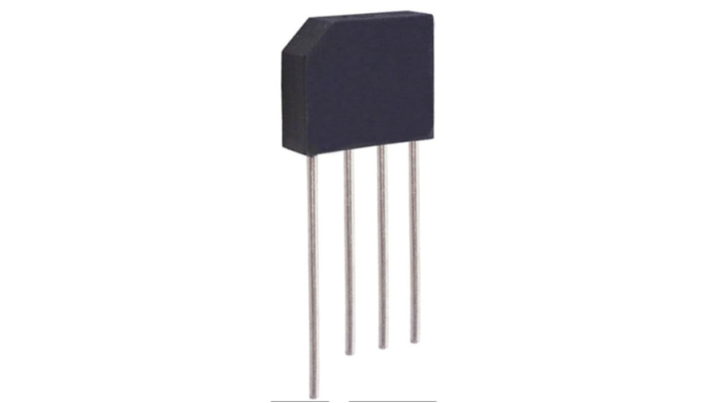 HY Electronic Corp Brückengleichrichter, 1-phasig 2A 600V THT 1.1V KBP 4-Pin 500μA Siliziumverbindung