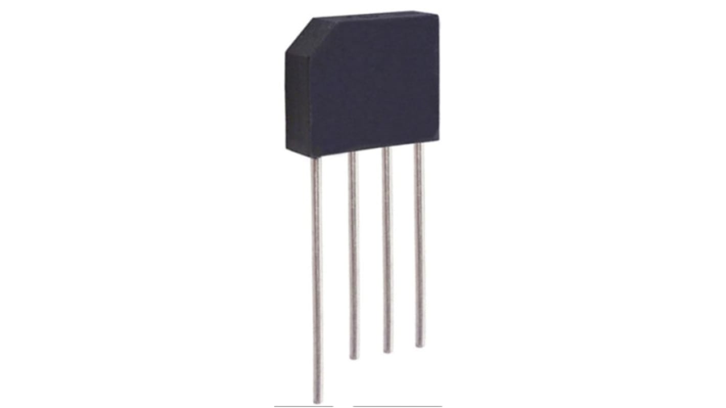 HY Electronic Corp 单相整流桥, 硅结型, 4A, 600V, 4针, KBL, 通孔安装, -55 °C→+150 °C