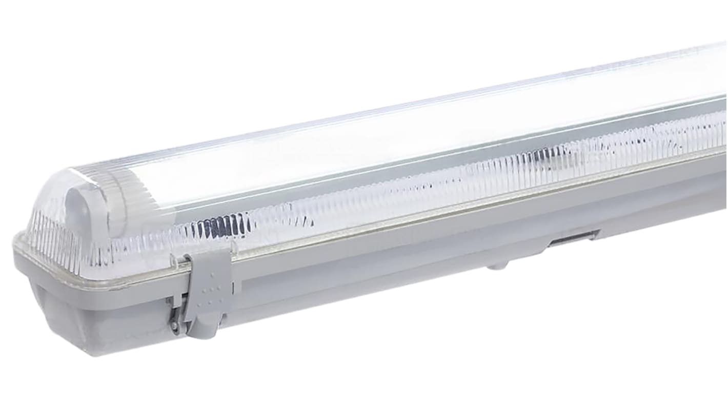 Plafonnier LED, 1,524 m, 22 W 5000K, IP65, RS PRO