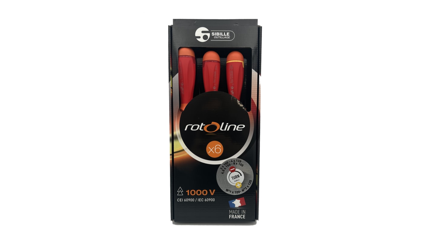 Penta Phillips; Slotted Insulated Screwdriver Set, 6-Piece