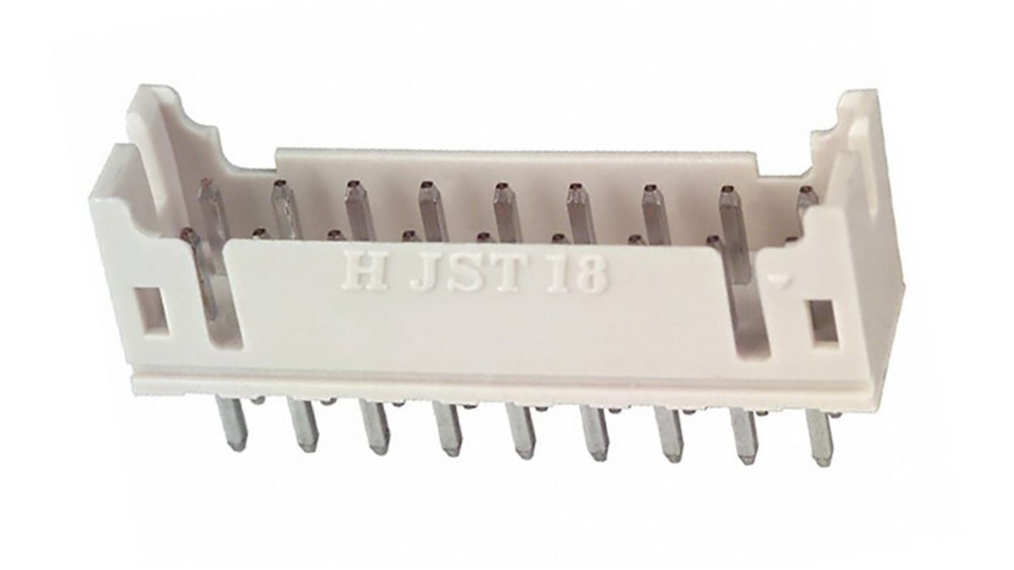 JST PHD Series Straight Through Hole PCB Header, 18 Contact(s), 2.0mm Pitch, 2 Row(s), Shrouded