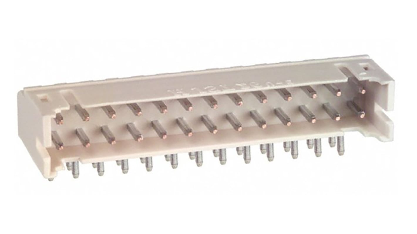 JST 26p双排排针 直角线对板连接器, 2.0mm间距, 3.0A, 250.0 V, THT安装, PHD系列
