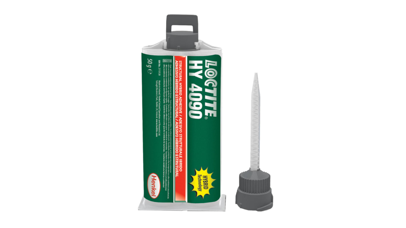 Loctite HY 4090 2K Cyanoacrylate 50 ml, White, Yellow