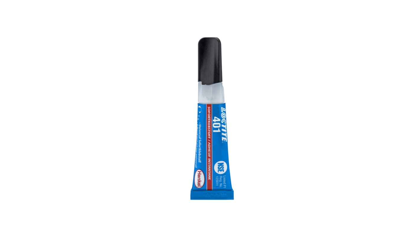 Super Glue Loctite Loctite 401, Liquide, Cyanoacrylate, Transparent, 3 g
