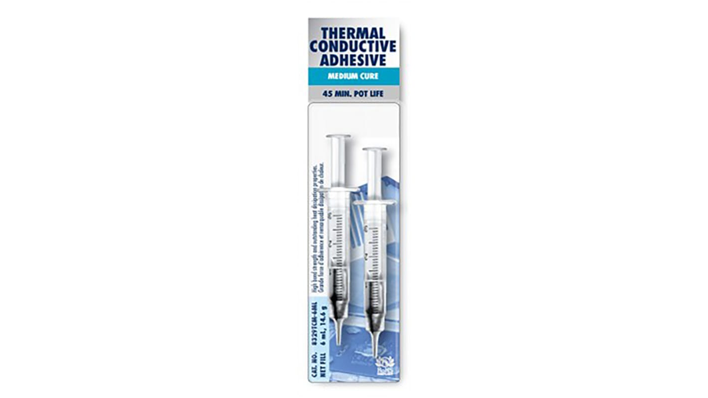 Adhesivo conductivo MG Chemicals 8329TCM, Jeringa de 6 ml, curado en 1 h