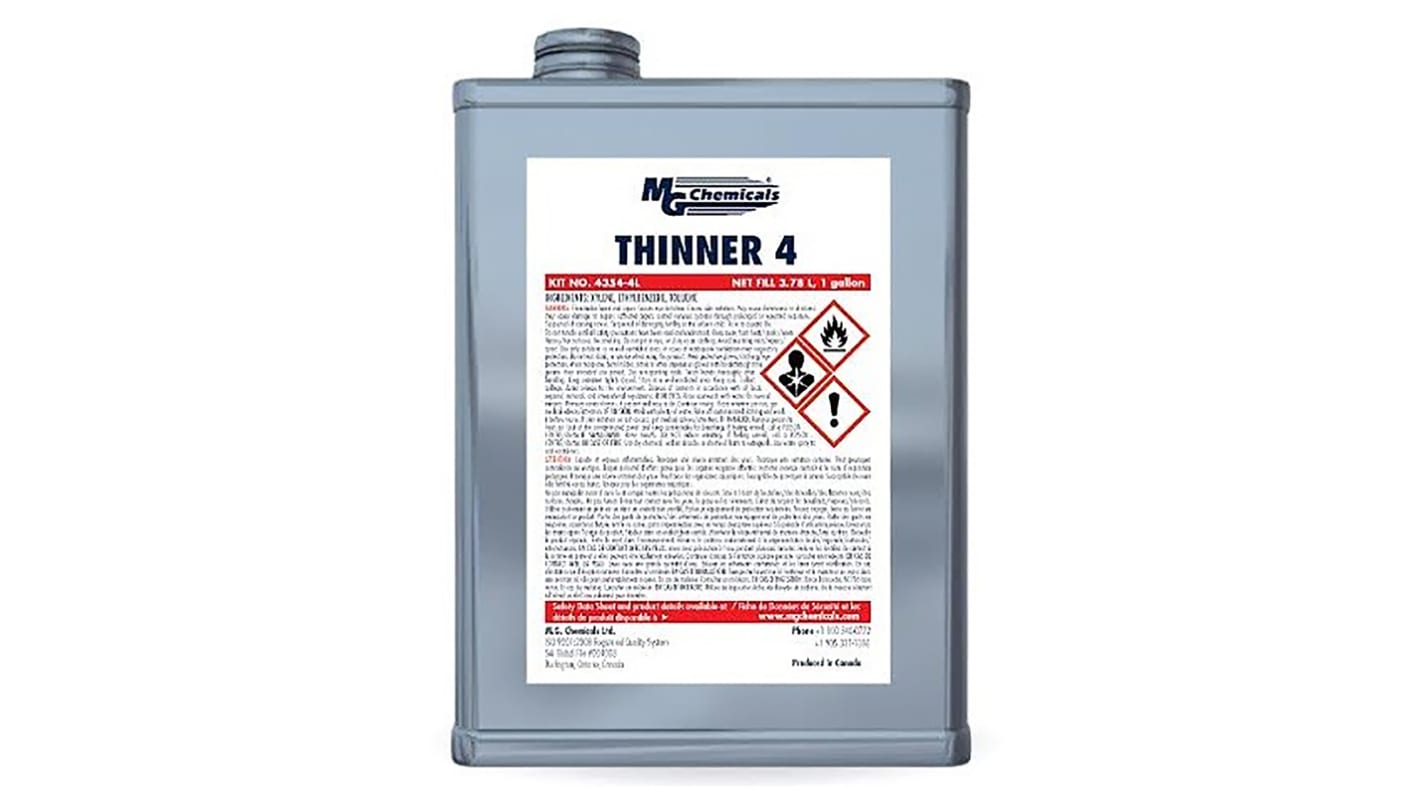 MG Chemicals 4354 THINNER 4 Acryl, Urethan Elektronik Schutzlack-Verdünner transparent, Dose 1 l