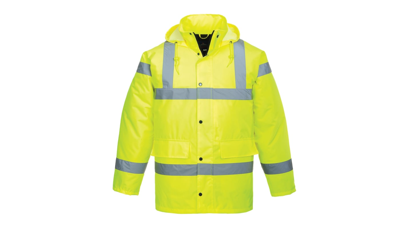 Portwest Yellow Men Hi Vis Traffic Jacket, XXL