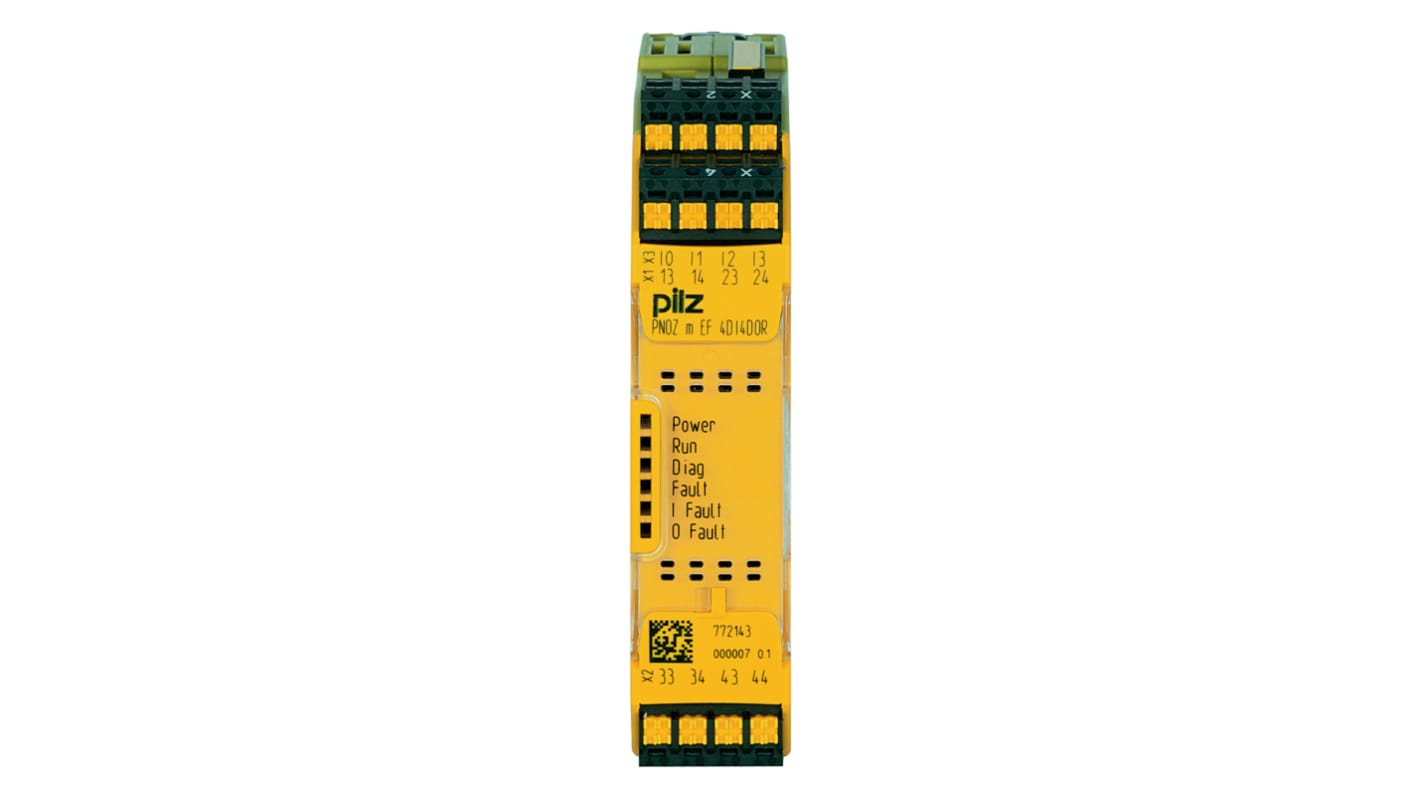 Pilz PNOZ m EF Series Input/Output Module, 4 Inputs, 4 Outputs, 24 V dc