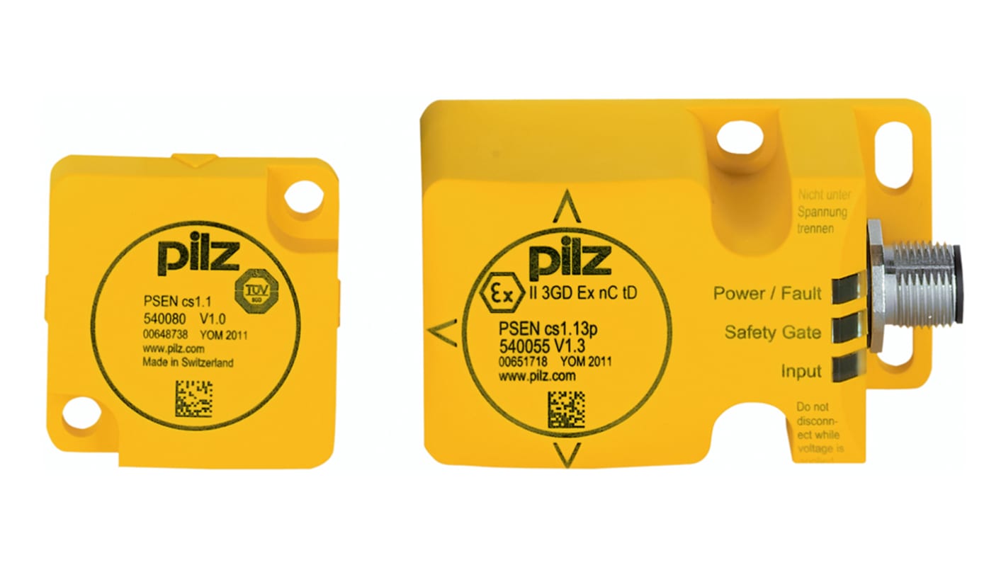 Pilz Transponder Non-Contact Safety Switch, 24V dc, Plastic Housing, M12